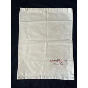 Salvatore Ferragamo Storage Drawstring Dust Bag Cover Storage Beige 15.4" x 11.6